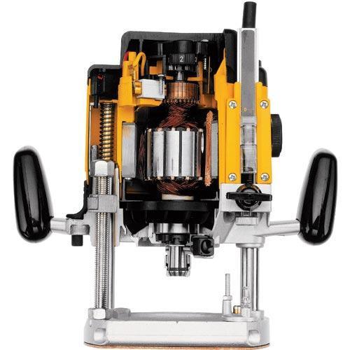 dewalt dw625 3hp variable speed plunge router woodworking