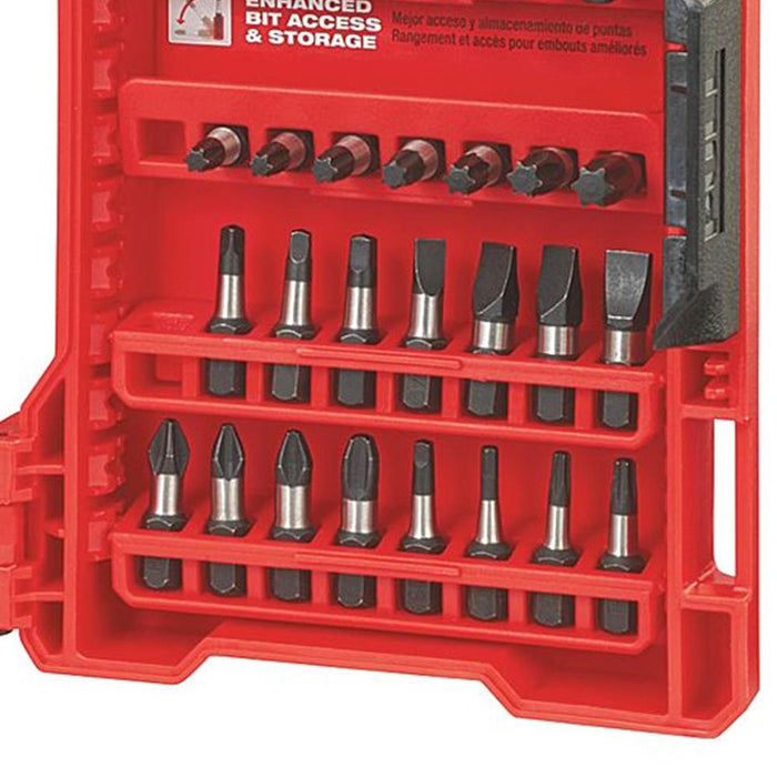 milwaukee impact driver shockzone optimized bit steel 36pc