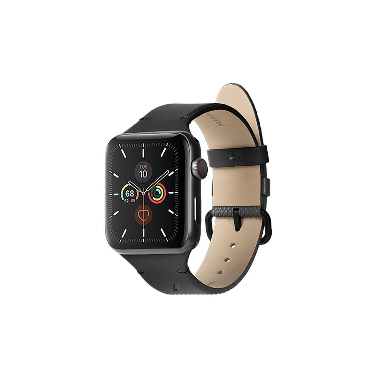 Apple Watch Light Grey Double Stripe Black / Apple Watch 38/40/41mm