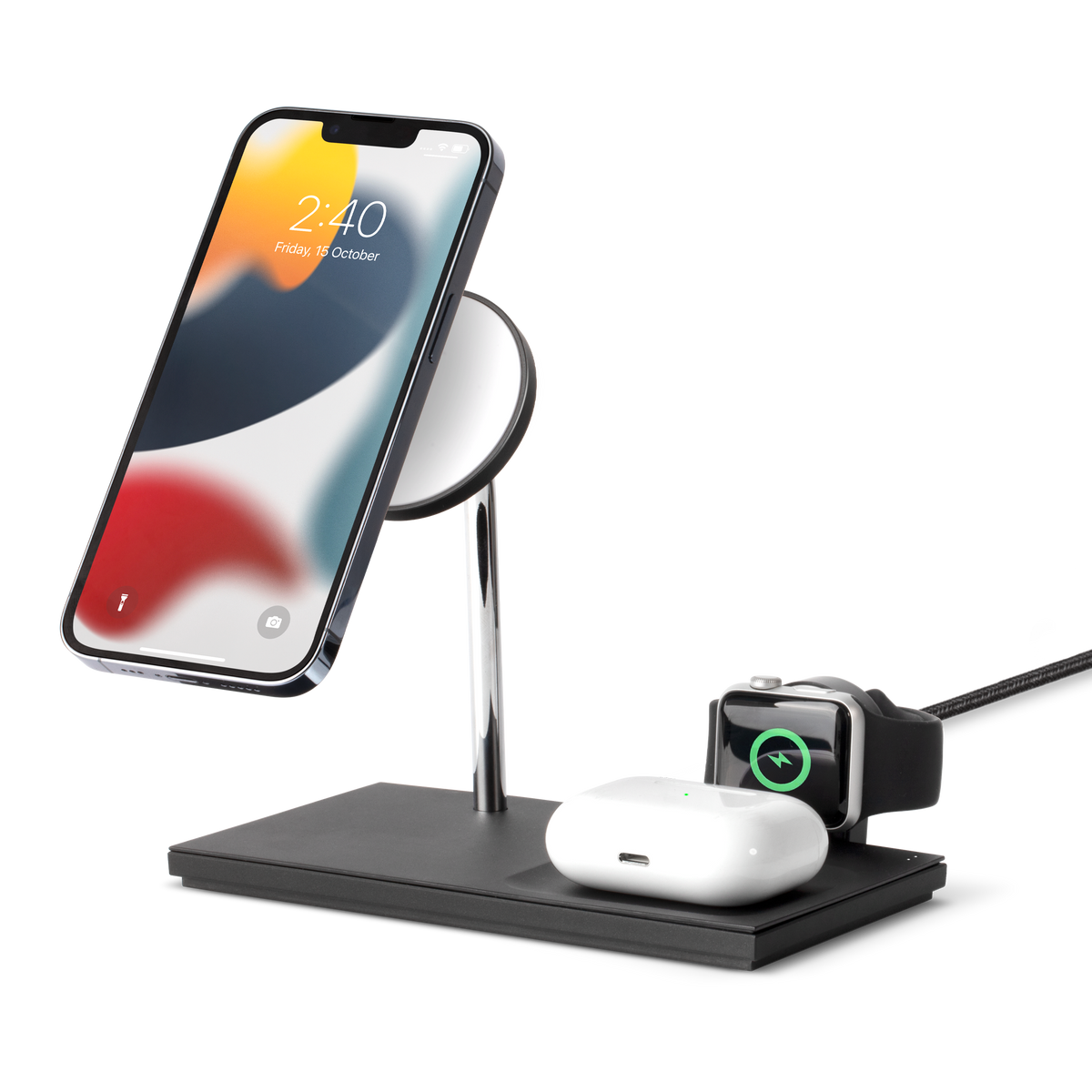 UGREEN 2 in 1 iPhone Ladestation Wireless Charger für iPhone 15/15