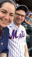 denim dress at baseball game