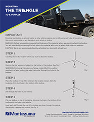 Montezuma boîte à outils triangle portable