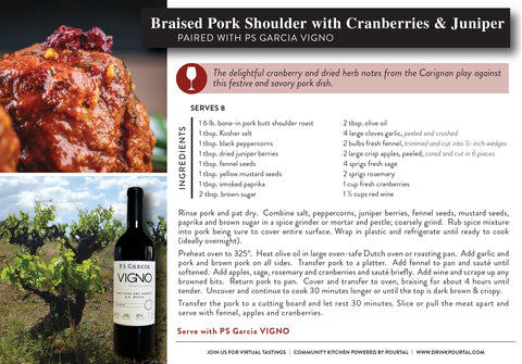 Recipe Card for Braised Pork Shoulder