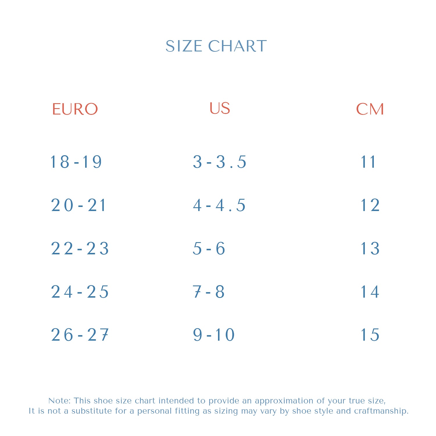 Remi Rowan Reis Sizing Size Chart – Meet My Feet Kids