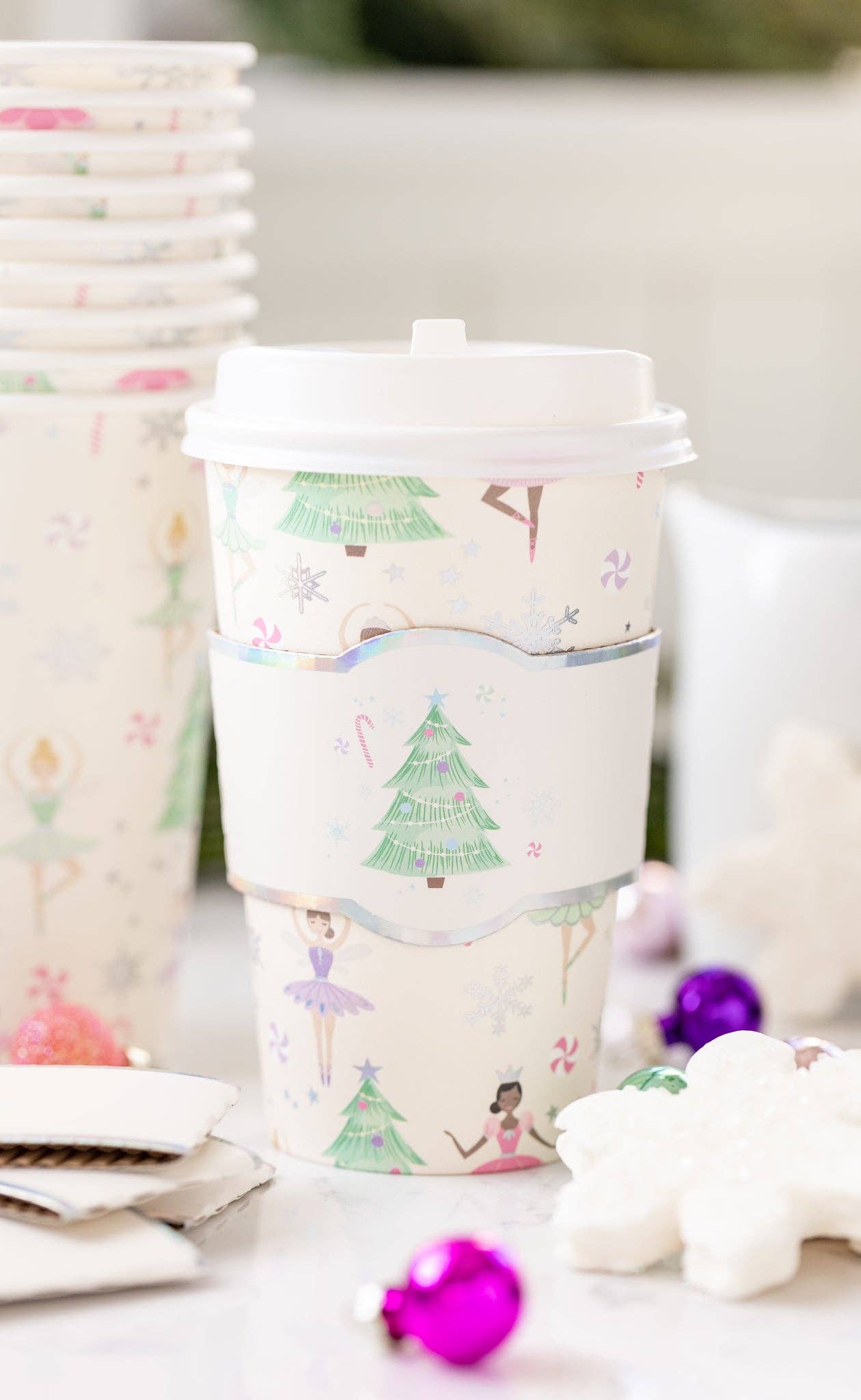 Gingerbread House Paper Party Cup with Handle