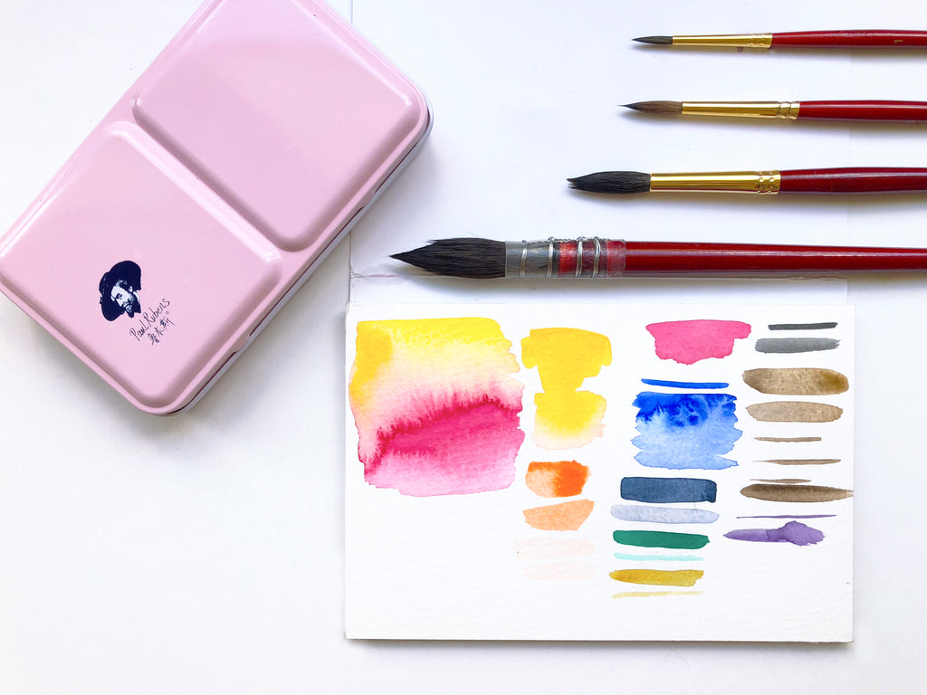 Review: Paul Rubens Watercolor Paint Palette and Watercolor Paint Brush Set  – Cami Monet