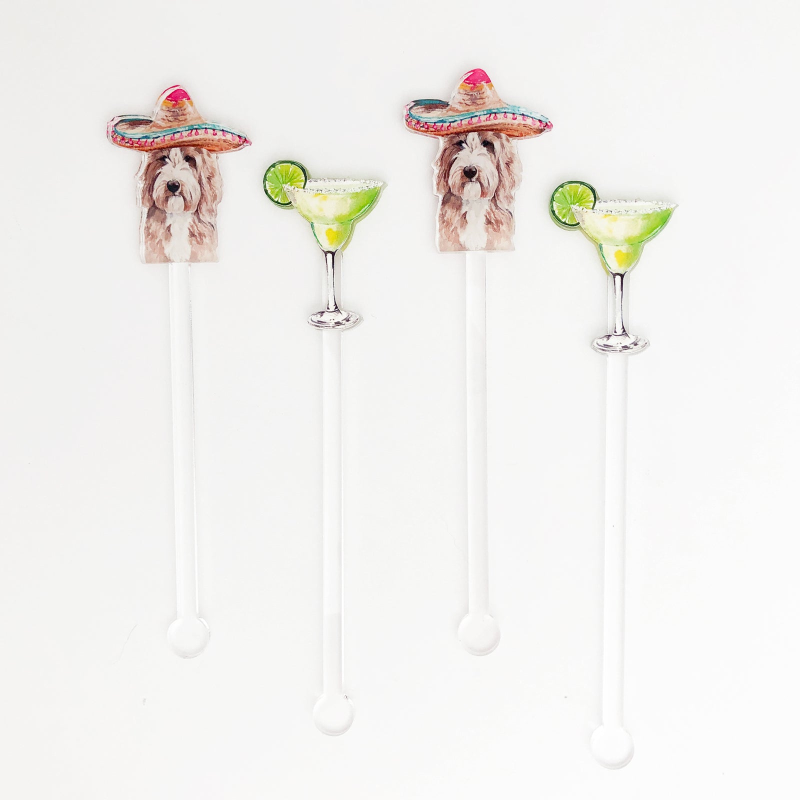 DIY Clear Acrylic Drink Stirrers- Cocktail Swizzle Stir Sticks with Es