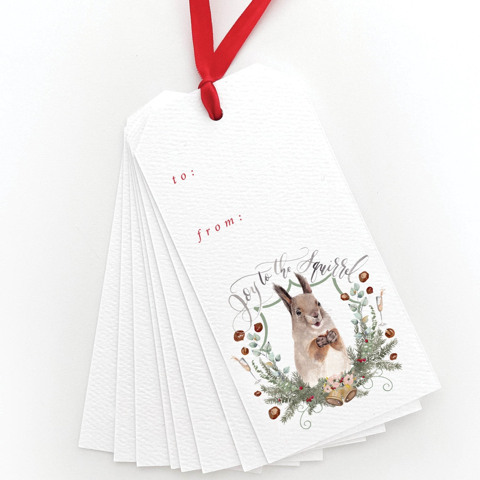 9 Playful Penguins Christmas Gift Tags with String