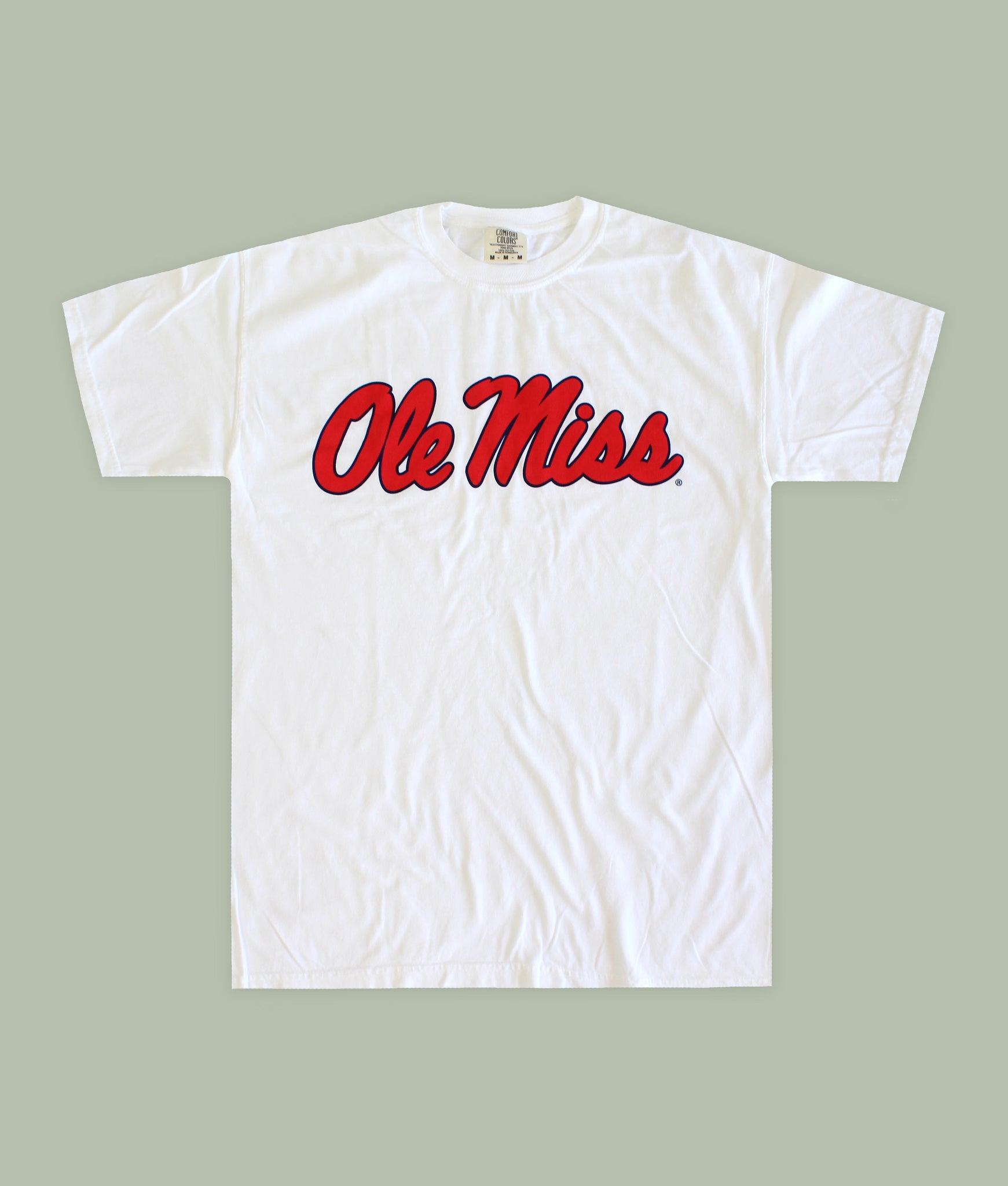 Comfort Colors Ole Miss Script Logo Jcg Apparel