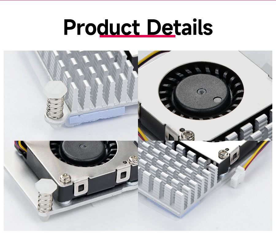 Official Raspberry Pi Active Cooler with Adjustable Speed Cooling Fan Metal  Heatsink Radiator for Raspberry Pi 5 - AliExpress