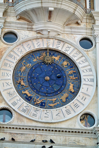 Torre dell'Orologio lapis lazuli Clock Tower in Venice, Italy