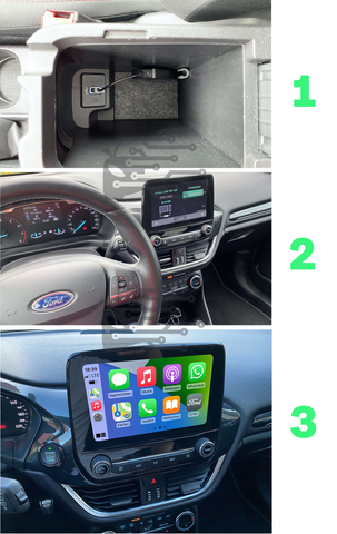 Adaptateur CarPlay sans Fil, dongle Apple CarPlay pour Voitures CarPlay  filaires OEM, Conversion Filaire en CarPlay sans Fil, Prise en Charge de la