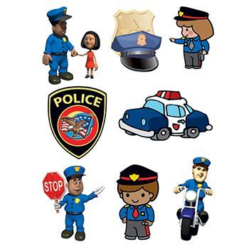 Police Temporary Tattoo — Pickazona