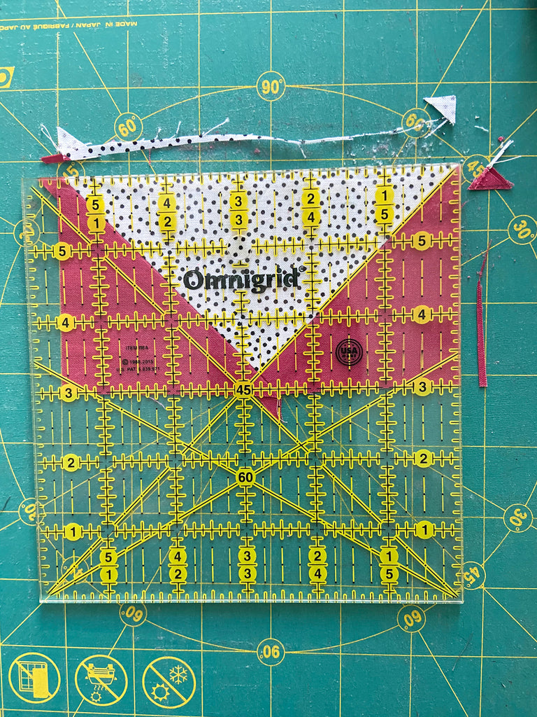 Make Flying Geese Quilt Blocks using the QIAD ruler