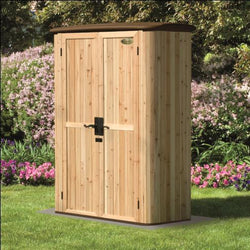 Suncast 5x3 Cedar Vertical Shed