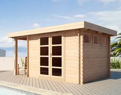 Moderna 1 x 10 Wood Storage Shed or Pool House