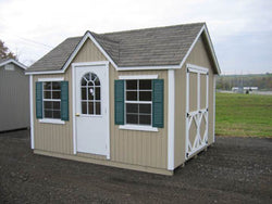 Cottage Style Wood Shed Kit (Sizes 8' x 12' to 8' x 16')