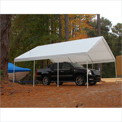 King Canopy A-Frame Hercules Canopy - 18' x 20' x 11'6"- 8 Legs - 180g/m2 Fitted Cover w/ Drawstring - White
