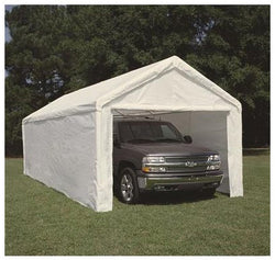 King Canopy 10 x 27 Side Wall Kit : 2 Zippered End Walls, 2 Side Walls w/ Flaps, 50 Ball Bungees