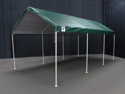 King Canopy A-Frame Universal Canopy - 10' x 20' x 9'9" - 8 Legs -Fitted Cover w/ Drawstring - Green