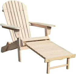 Northbeam Adirondack Chair Kit with Pullout Ottoman