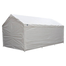 King Canopy A-Frame Hercules Canopy - 10' x 20' x 9'9"- 8 Legs - 180g/m2 Fitted Cover w/ Drawstring - Enclosed - White
