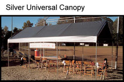 King Canopy A-Frame Universal Canopy -10' x 20' x 9'9" - 8 Legs - Fitted Cover w/ Drawstring - Silver