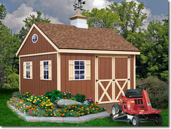 Mansfield 12 x 12 Wood Storage Shed Kit