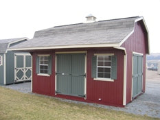 Classic Small Barn Shed Kit with Overhang