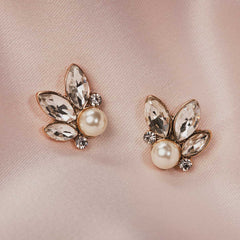 Leaf and Pearl Earrings