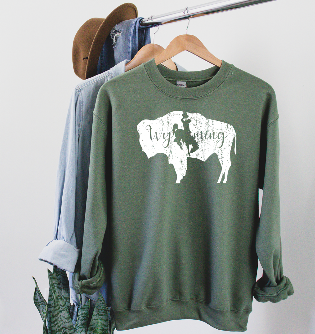 Cursive Wyoming Buffalo