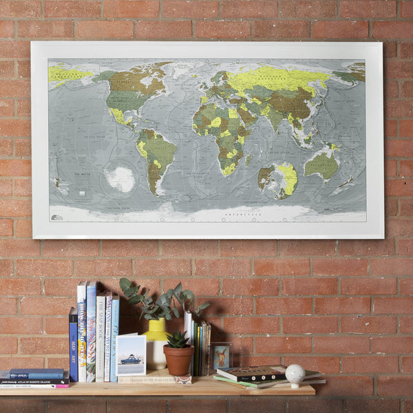 classic world wall map