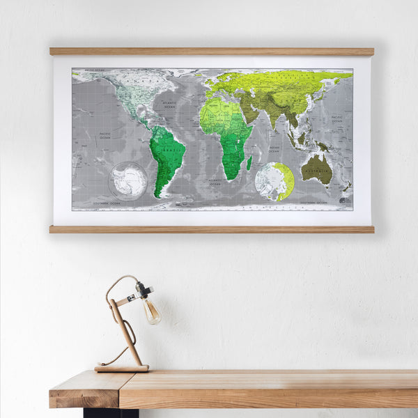 equal area projection world map