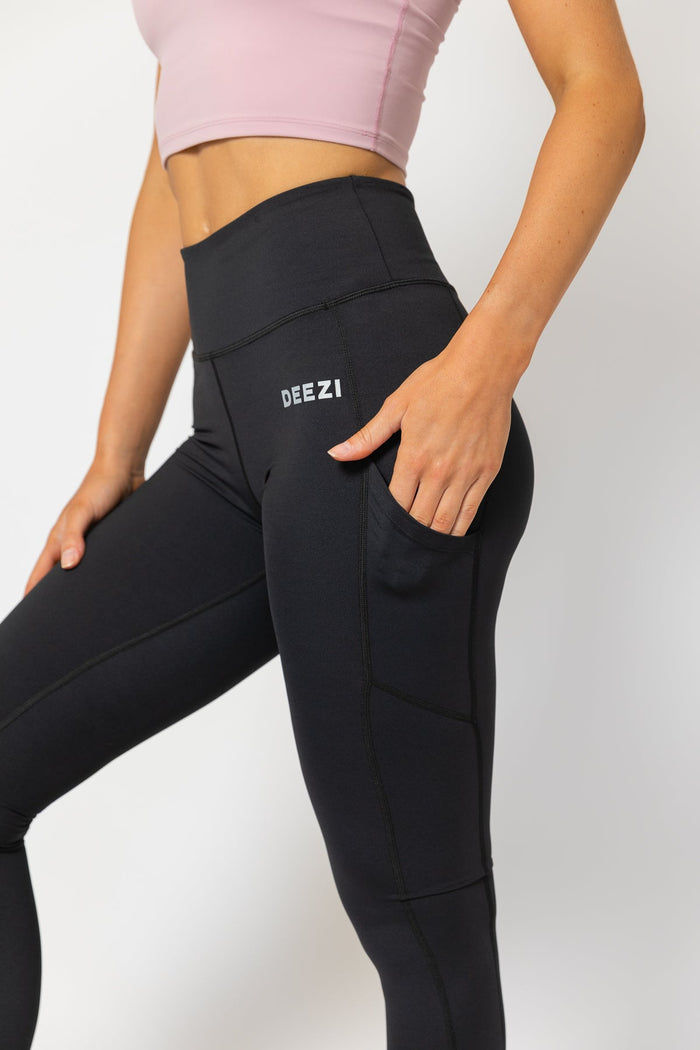 Deezi Active, High Waisted Tights With Pockets