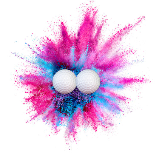 2pcs Reveal Gender Smoke Bombs Powder Clay Tannerite Pigeons Exploding  Gender Reveal Pink Or Blue Powder Exploding Golf Balls For Birthday Party