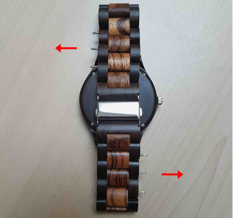 remove wooden watch link