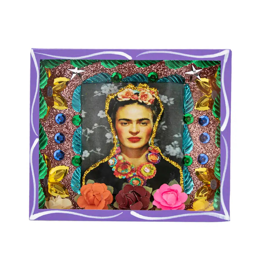 Frida Kahlo Square Shadow Box | Lolo Mexican Mercadito