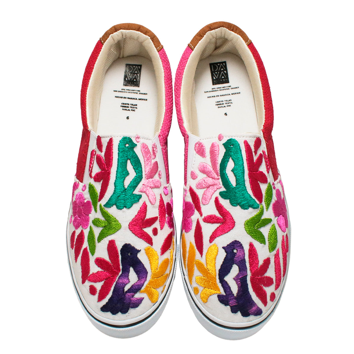 Istmo Embroidered Artisanal Slip-On Sneakers | Lolo Mexican Mercadito