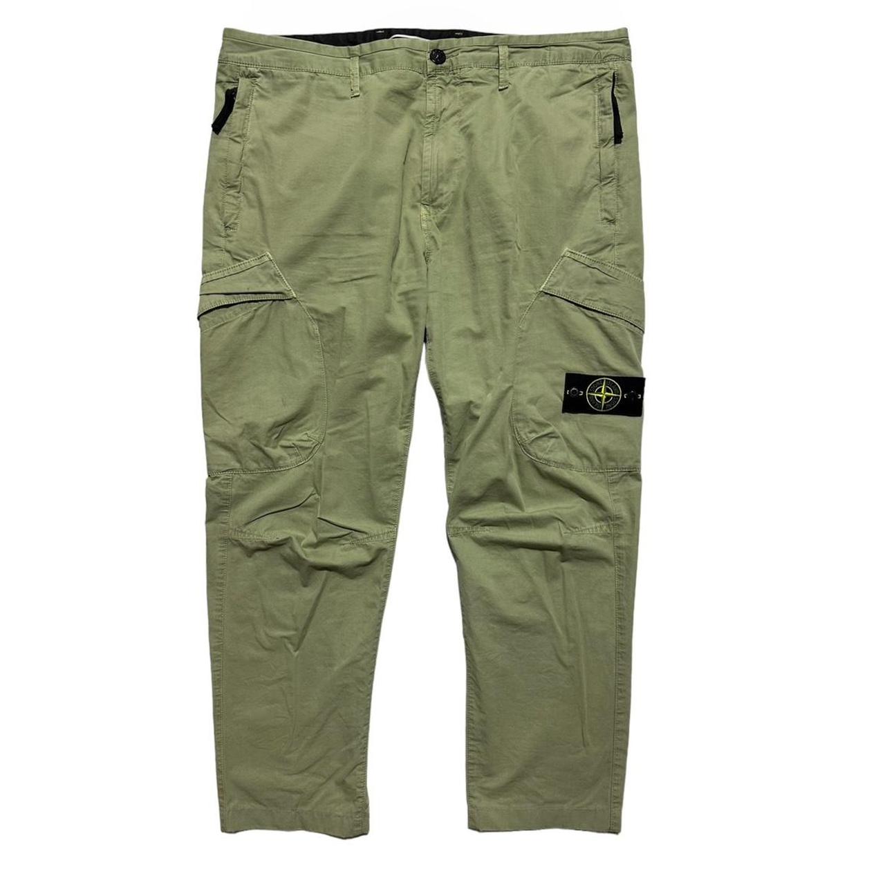 image of Stone Island Light Green Combat Cargos