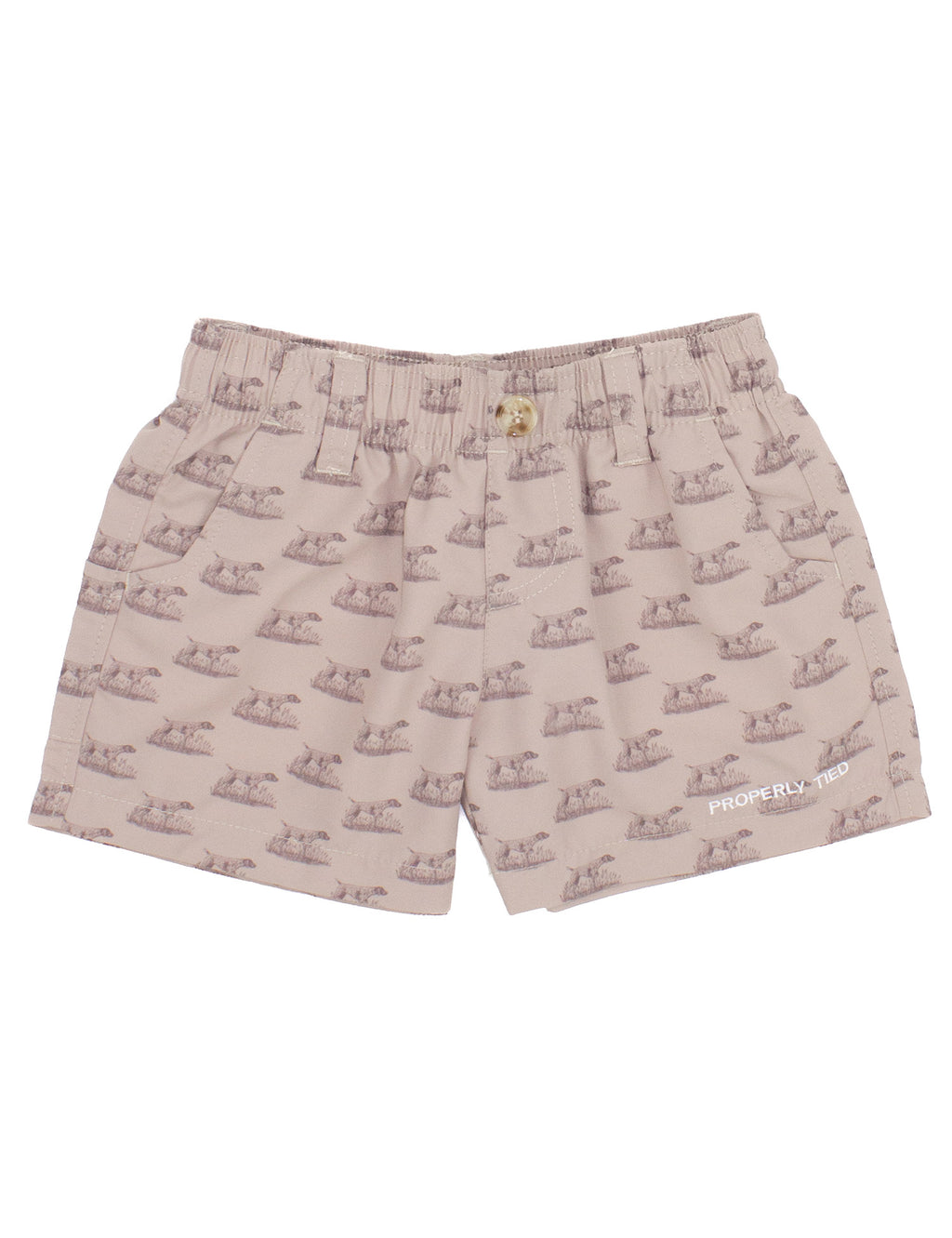 PROPERLY TIED LD RETRO SHORDEES SWIM FLORAL FLAMINGO