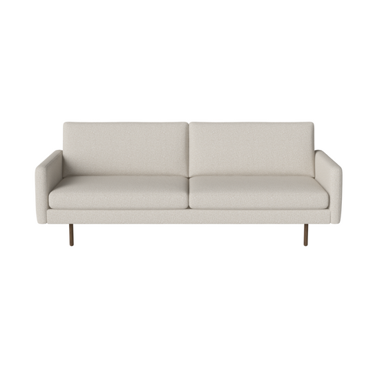 Sofa 3-osobowa SCANDINAVIA REMIX podstawa z ciemnego drewna dębowego Image 1