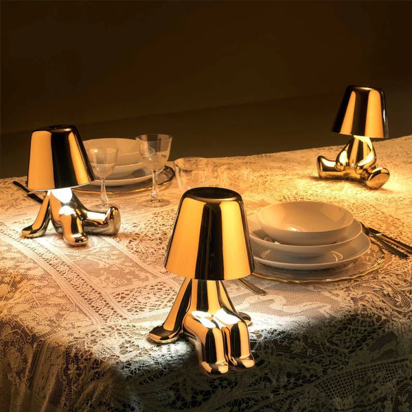 Qeeboo Golden Brothers decorative table lamp