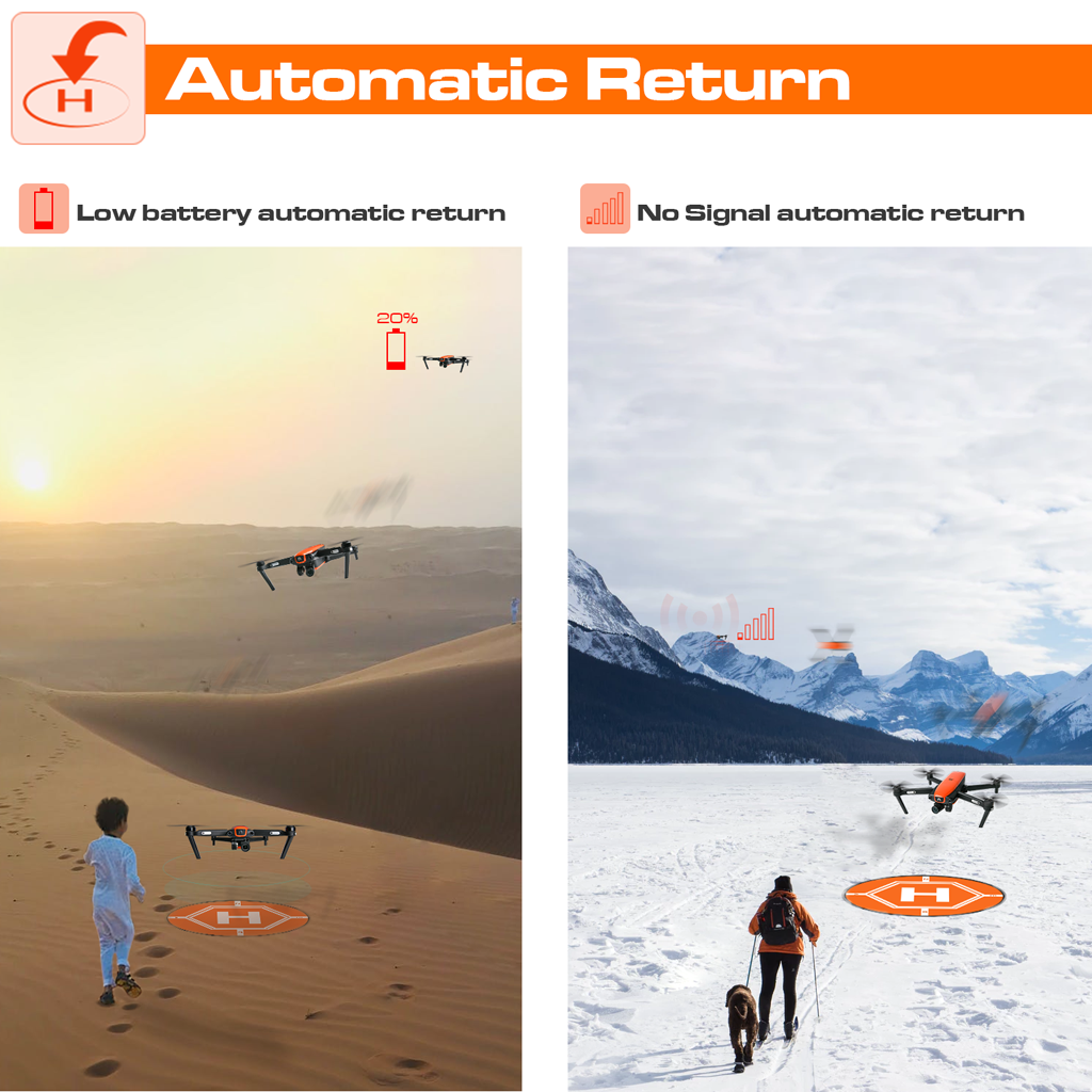 autel drone automatic return