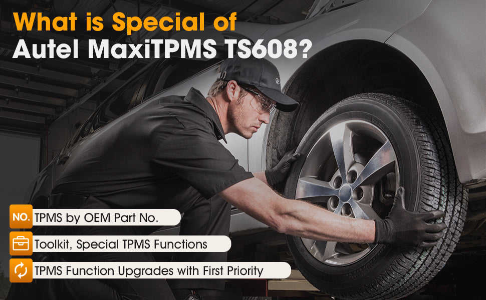 Autel MaxiTPMS TS608 Diagnostic Scanner and  TPMS Service Tool Special Functions