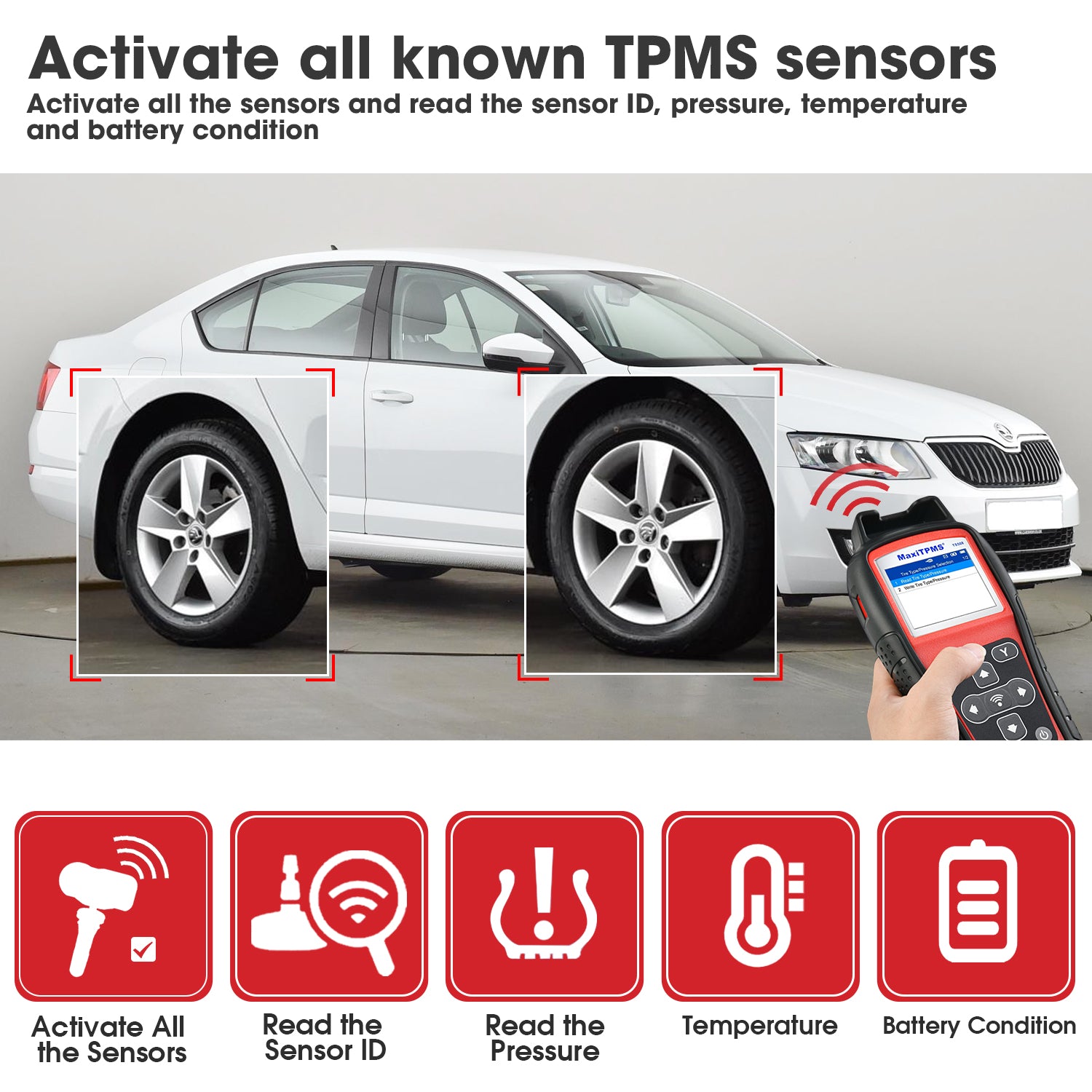 Autel MaxiTPMS TS408 to activate all know tpms sensors