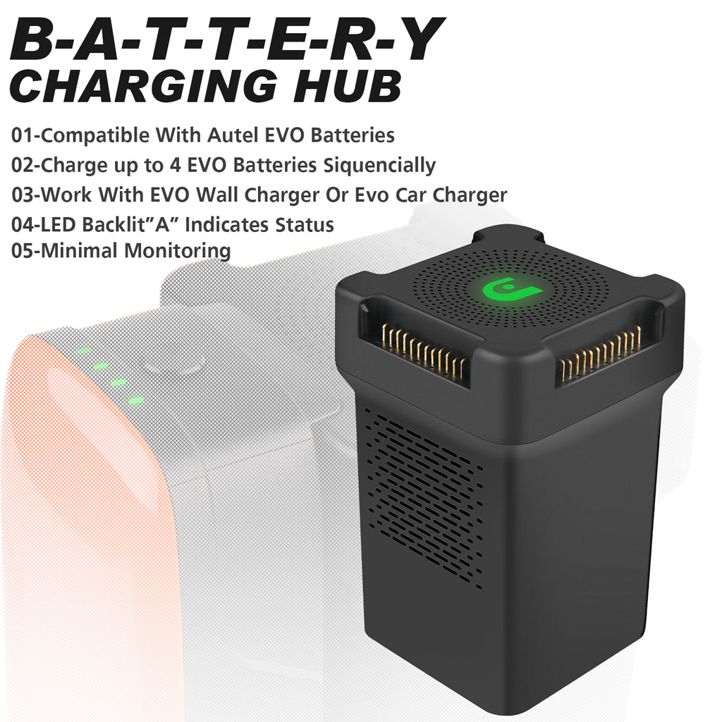evo battery charging hub features
