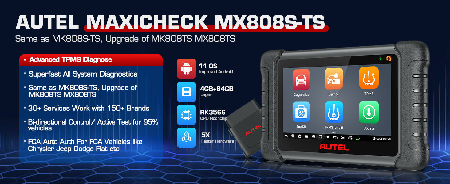 Autel MaxiCheck MX808S-TS Summary