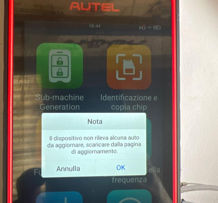 Autel scanner authorization error