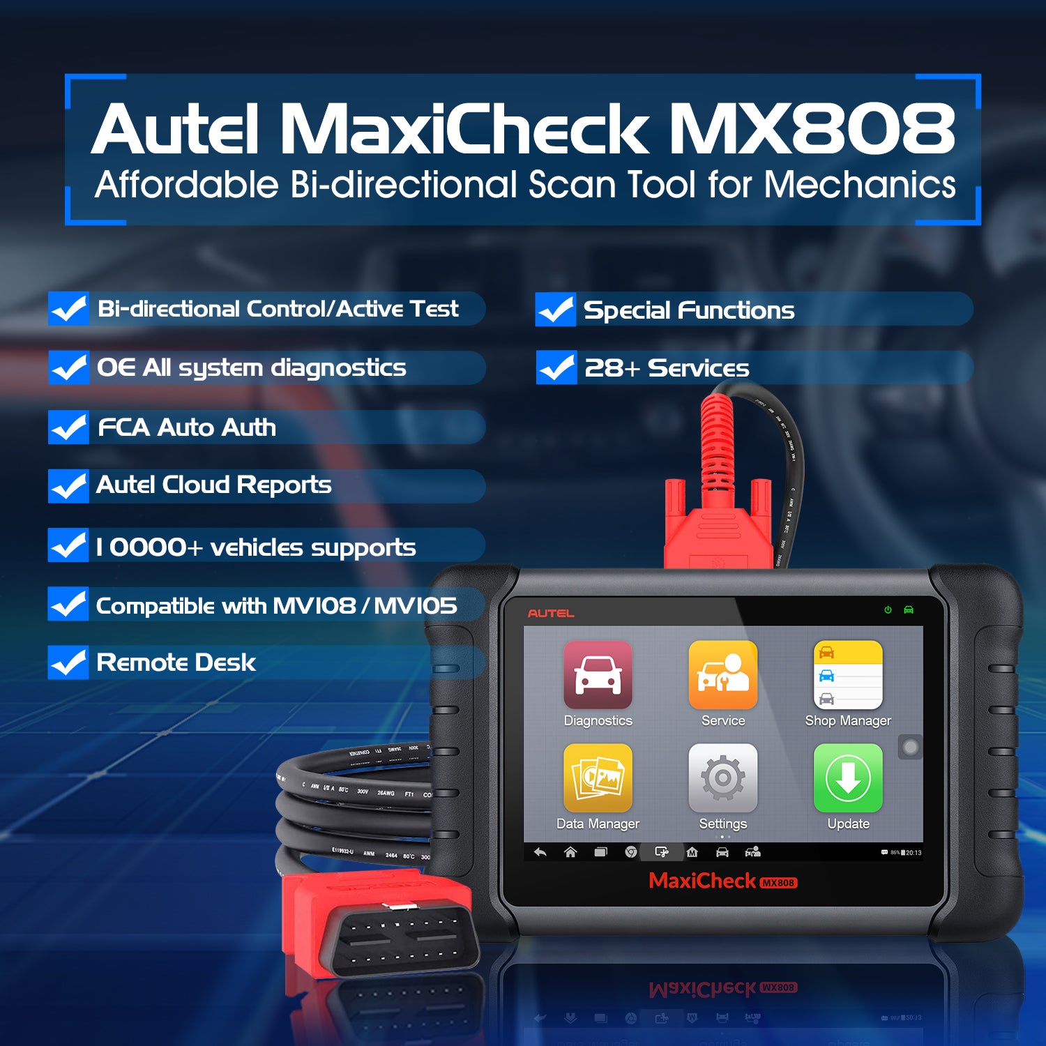 Autel MaxiCheck MX808 One Year Software Update Service — obdprice