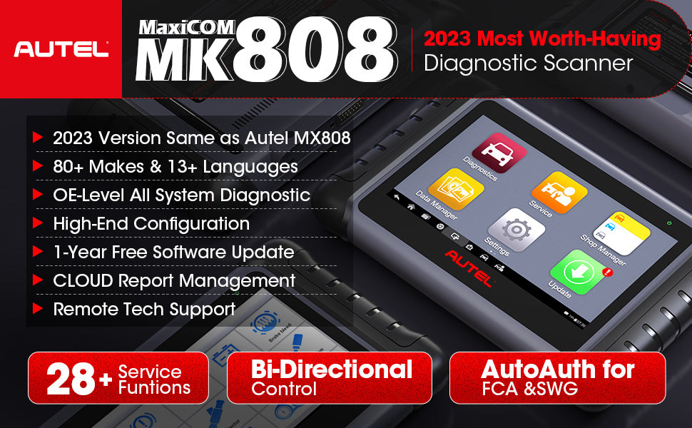 2023 Most Worth- Having Autel MaxiCOM MK808, Same as Autel MX808